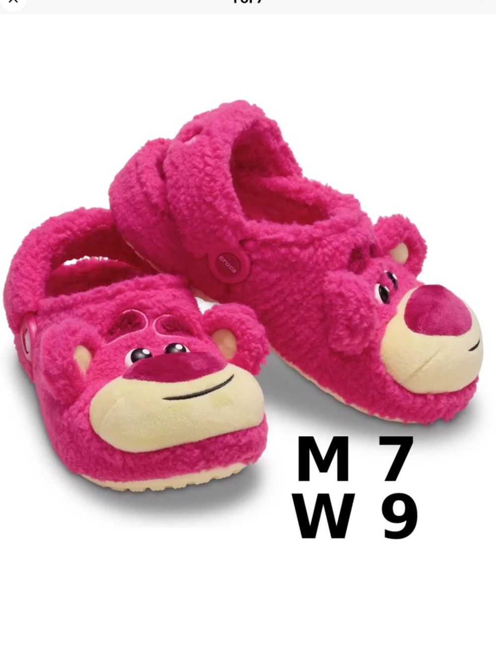 Crocs Toy Story Lotso shoes size women’s 9 men’s size 7